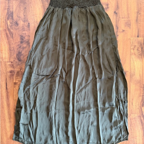 Aerie Olive Maxi Skirt - Picture 3 of 7